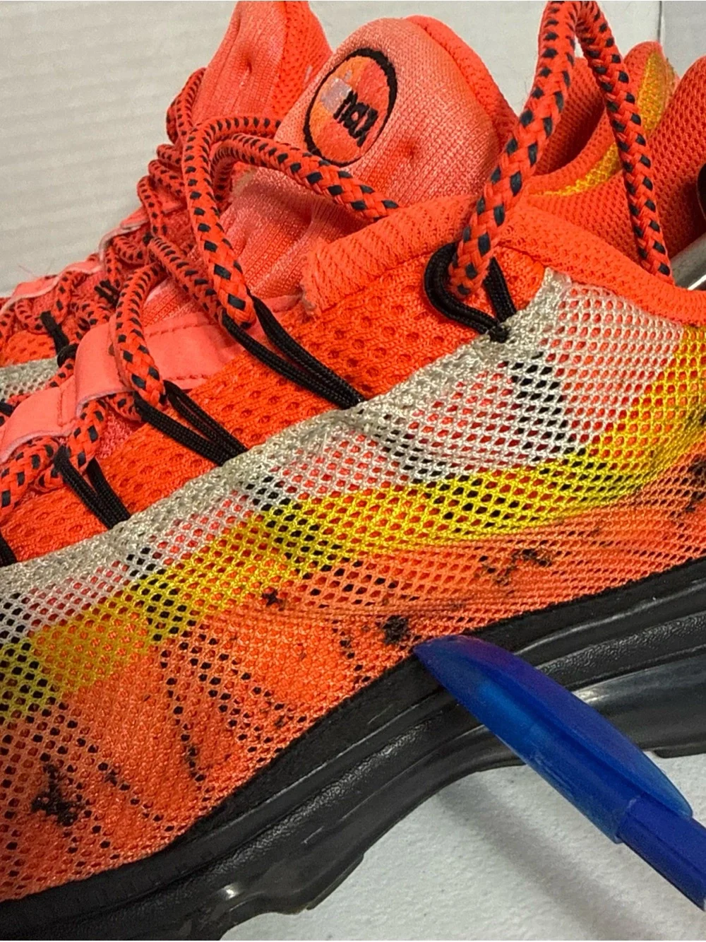 Nike Men’s Air Max Sneakers - Neon Orange, Yellow & Black